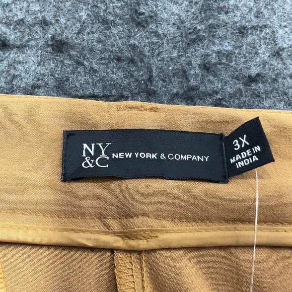 NWT NY&Co 3X Tan Wide Leg Pants - Picture 2 of 6